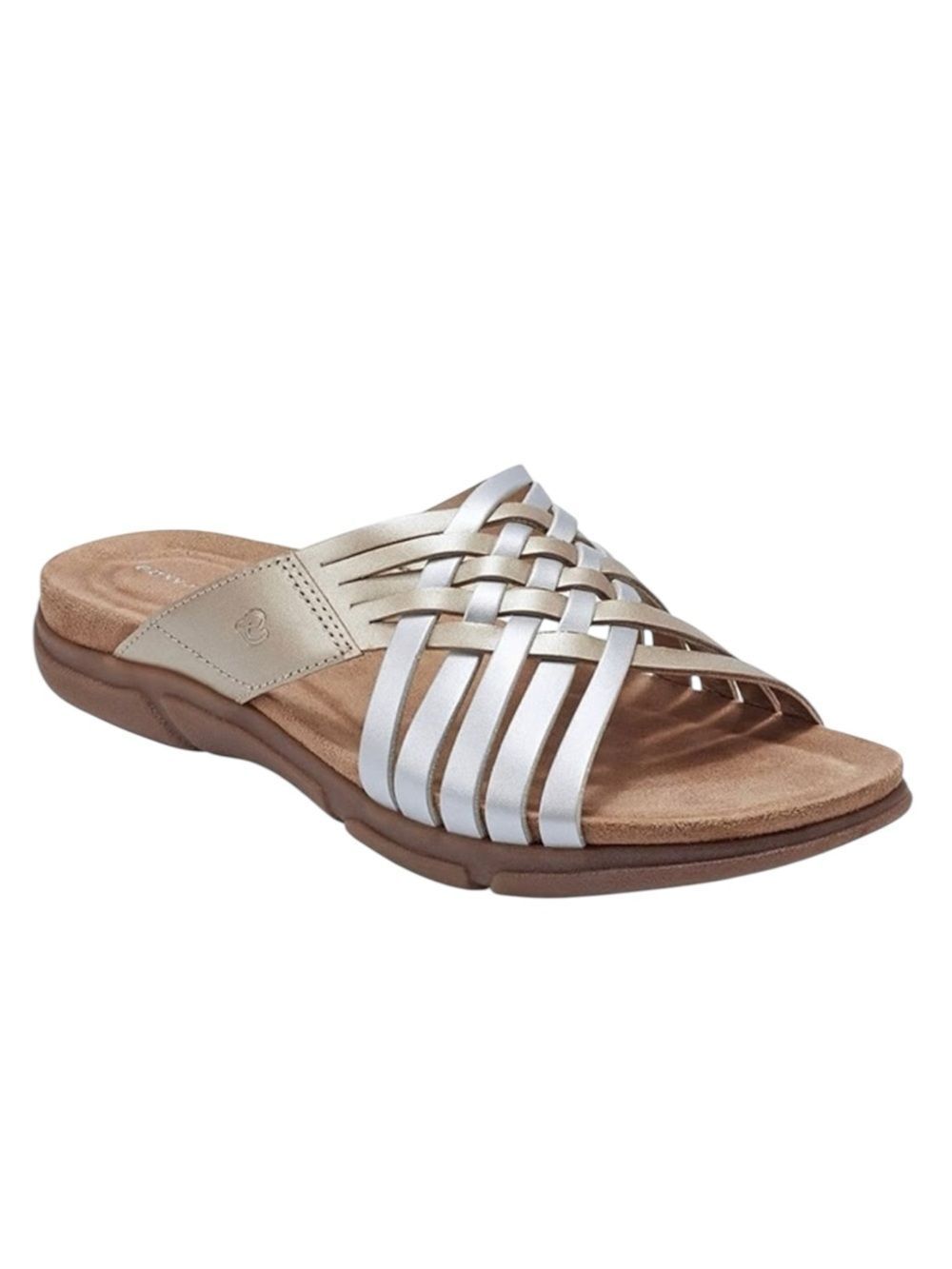 Easy Spirit Meadow Slip On Sandals Silver Bronze Size 10M